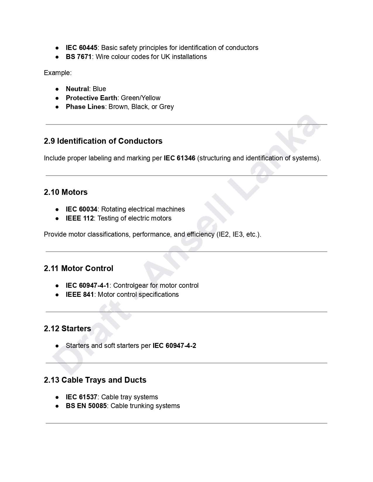 Electrical Standard for Ansell Lanka - Image 2