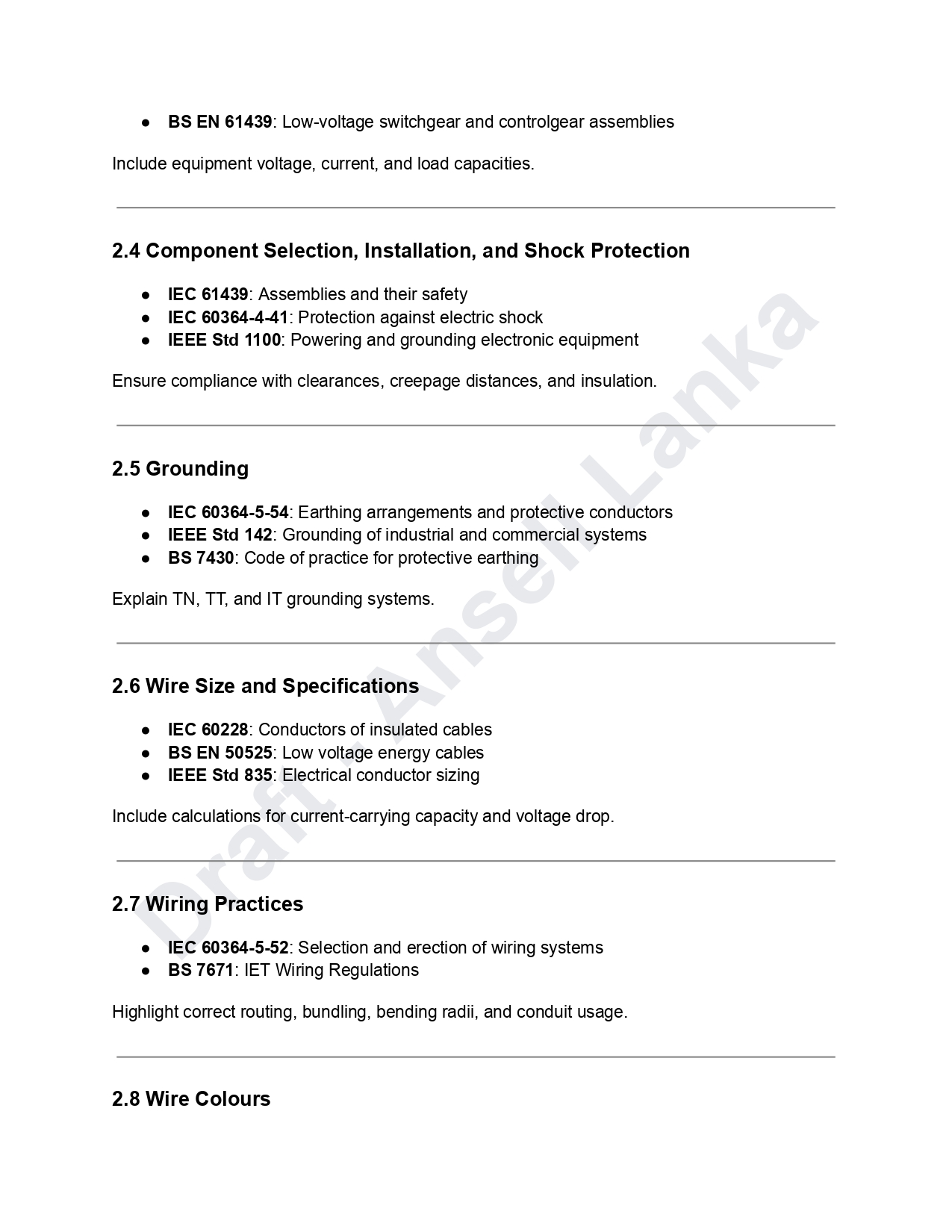 Electrical Standard for Ansell Lanka - Image 3